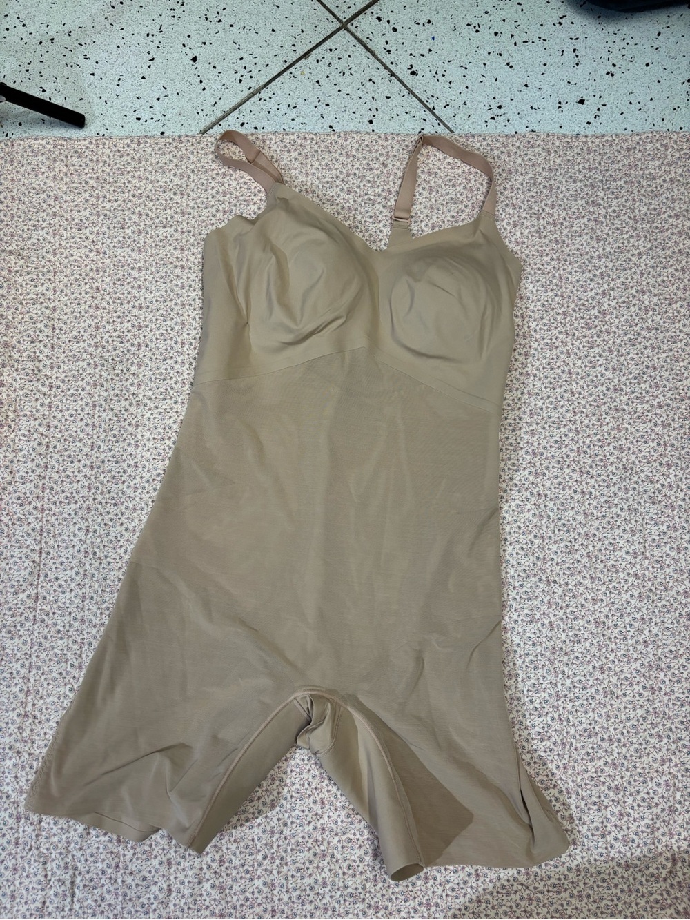 Honeylove Beige Full-Body Shapewear Slip with Adjustable Straps